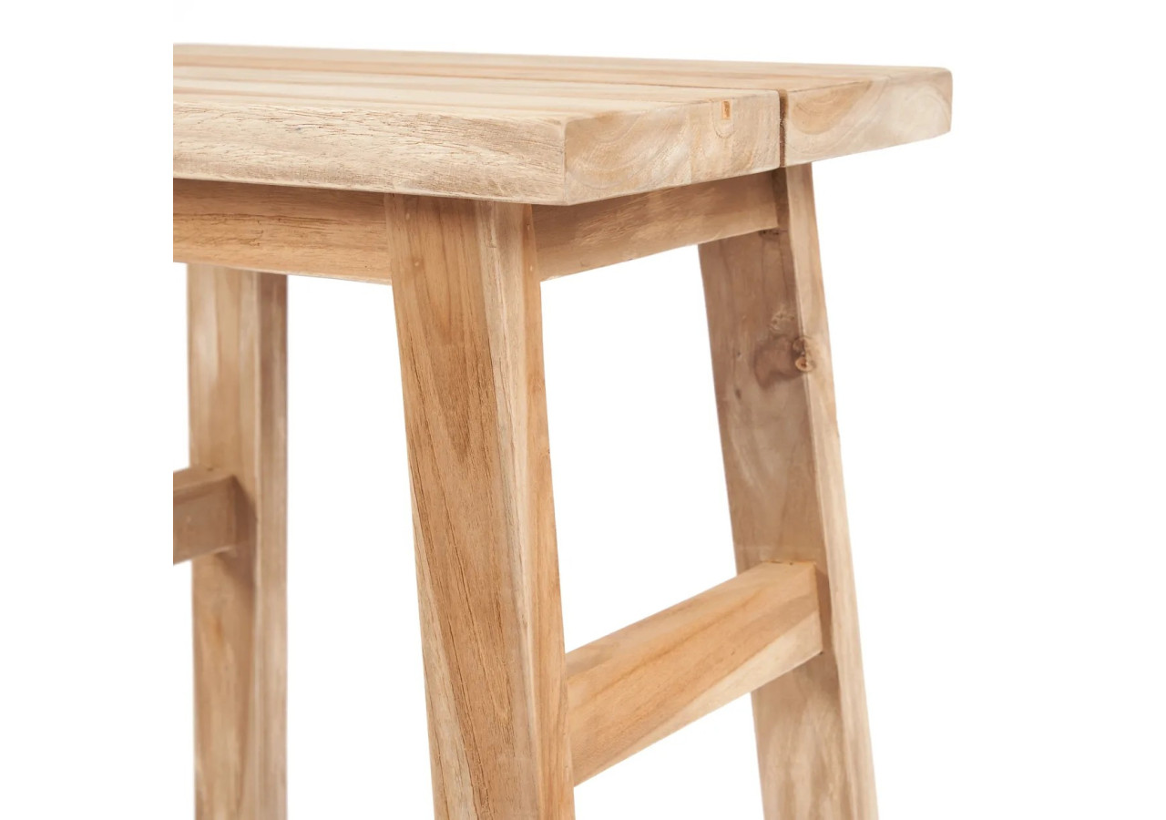 Tabouret MAKARA - Teck recyclé et design fonctionnel - JAAM038N - Bazar Bizar