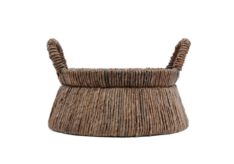 Panier CHIZARA - Tissé à la main en feuille de bananier - JAHA008N - Bazar Bizar