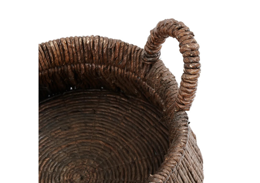 Panier CHIZARA - Tissé à la main en feuille de bananier - JAHA008N - Bazar Bizar