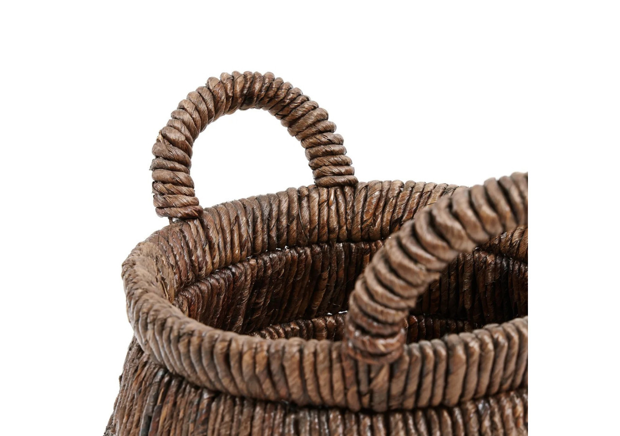 Panier CHISOMO - Tissé à la main en feuille de bananier - JAHA007N - Bazar Bizar