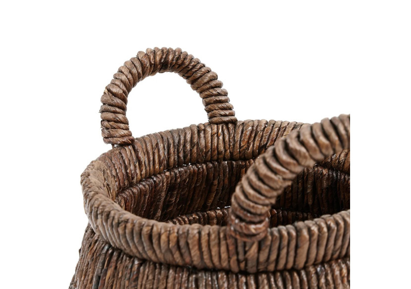 Panier CHISOMO - Tissé à la main en feuille de bananier - JAHA007N - Bazar Bizar