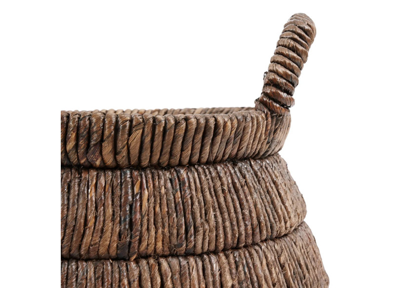 Panier CHISOMO - Tissé à la main en feuille de bananier - JAHA007N - Bazar Bizar