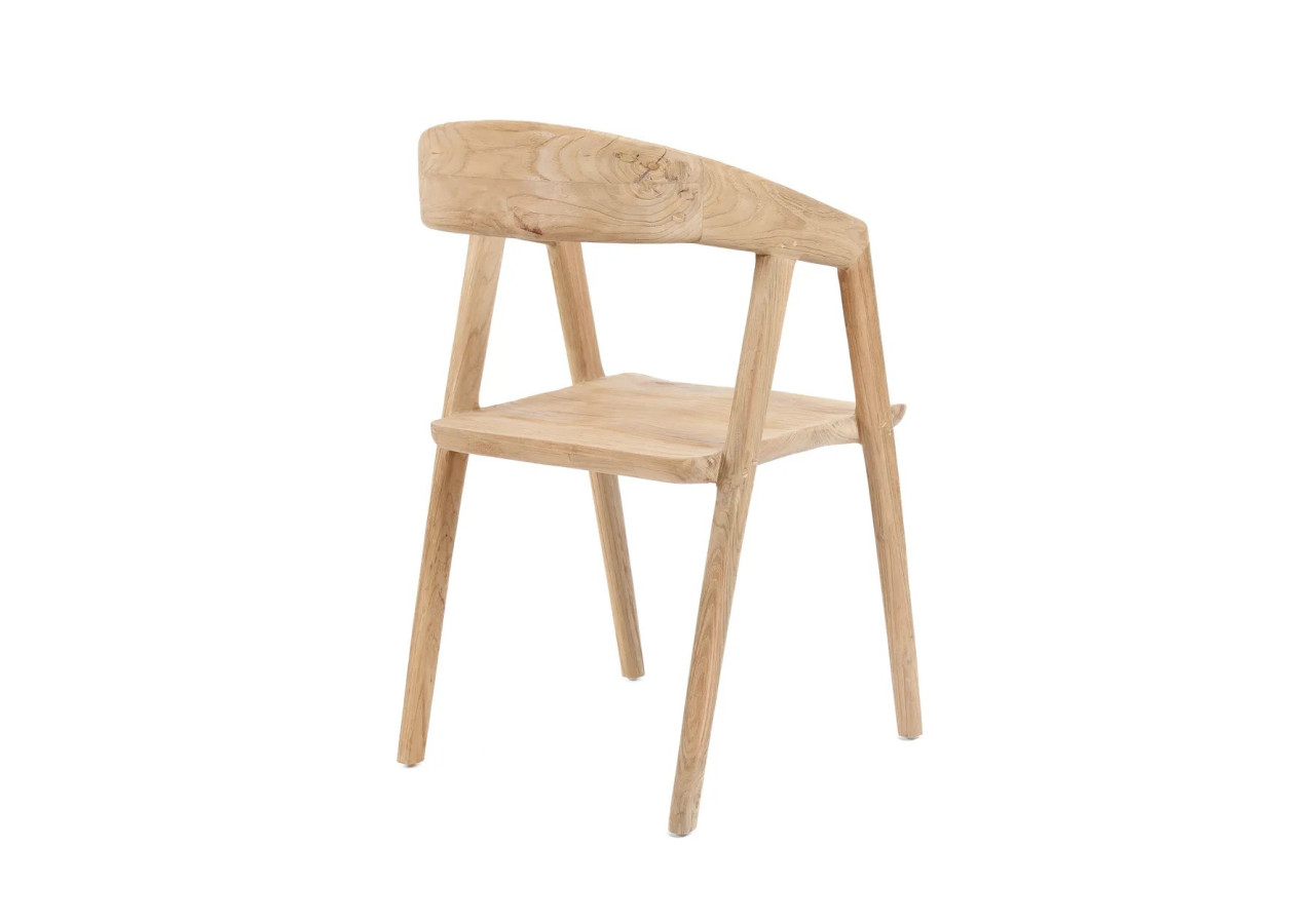 Chaise de Salle à Manger Teluk - Teck Recyclé et Élégance Durable - JASE007N - Bazar Bizar