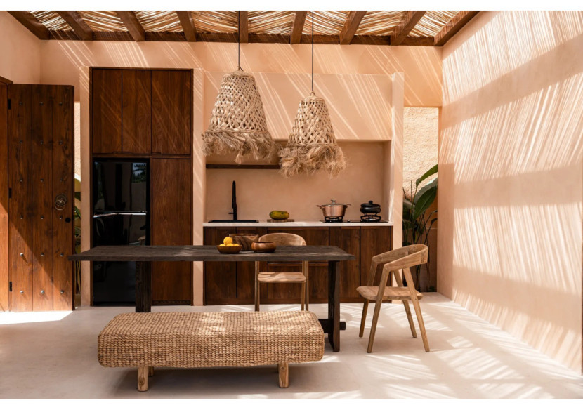 Suspension Abaca Jelly Fish - Naturelle et Charme Côtier - JAWAL004N-L - Bazar Bizar