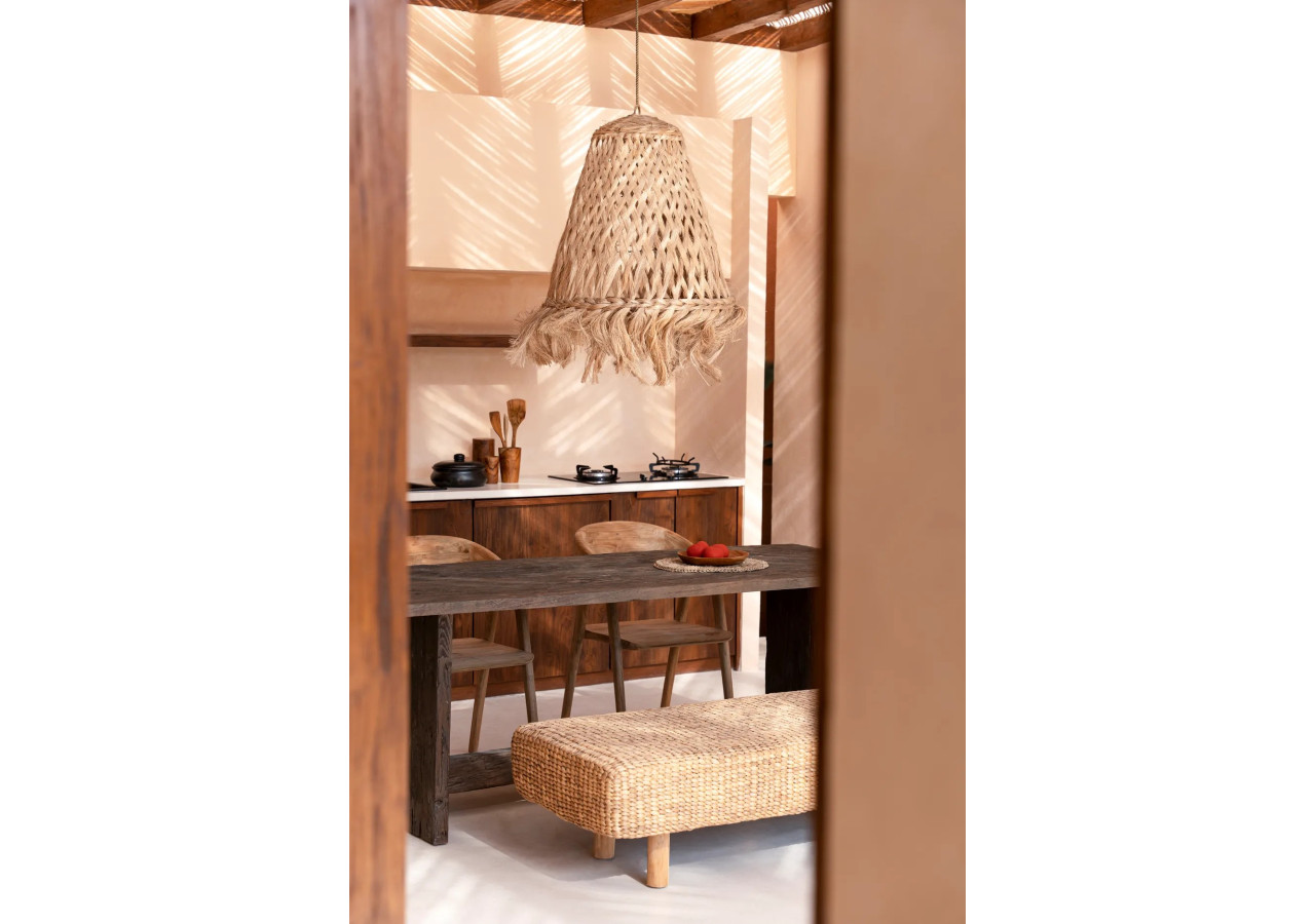 Suspension Abaca Jelly Fish - Naturelle et Charme Côtier - JAWAL004N-L - Bazar Bizar