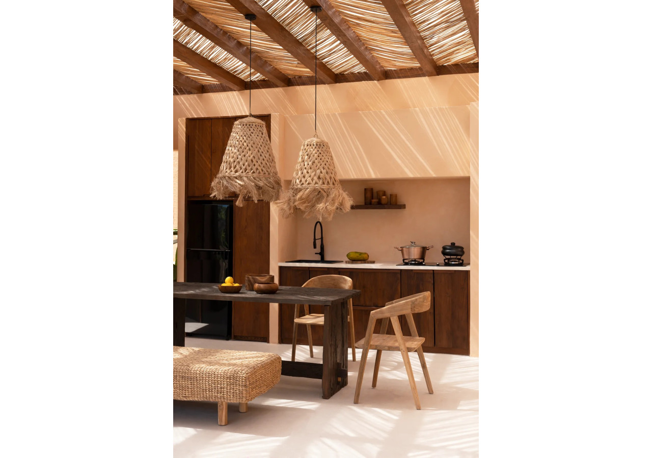 Suspension Abaca Jelly Fish - Naturelle et Charme Côtier - JAWAL004N-L - Bazar Bizar