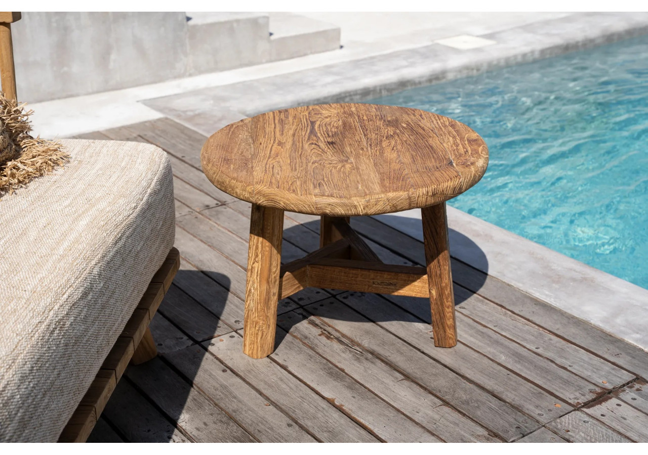 Table Basse Fusuma - Petite Taille et Bois Recyclé - JASE018N-S - Bazar Bizar