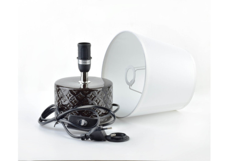 Lampe de table LETI - 12x12xh24cm - HTLA8249 - Mondex 2