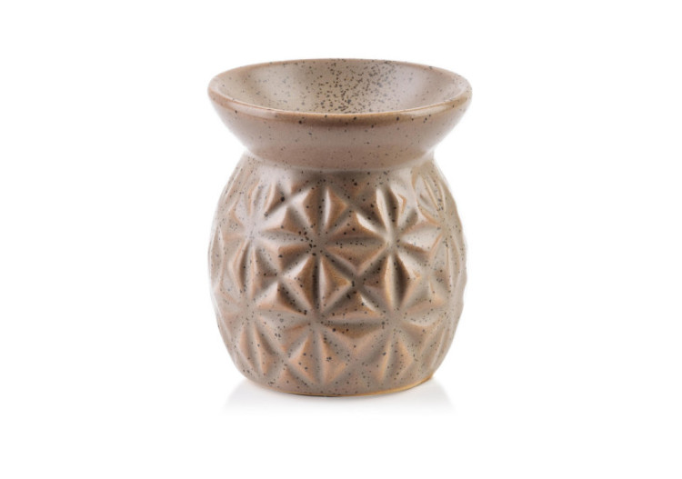 Brûleur d'huiles essentielles - Céramique 6,5x6,5xh7,5cm - HTTP2766 - Mondex