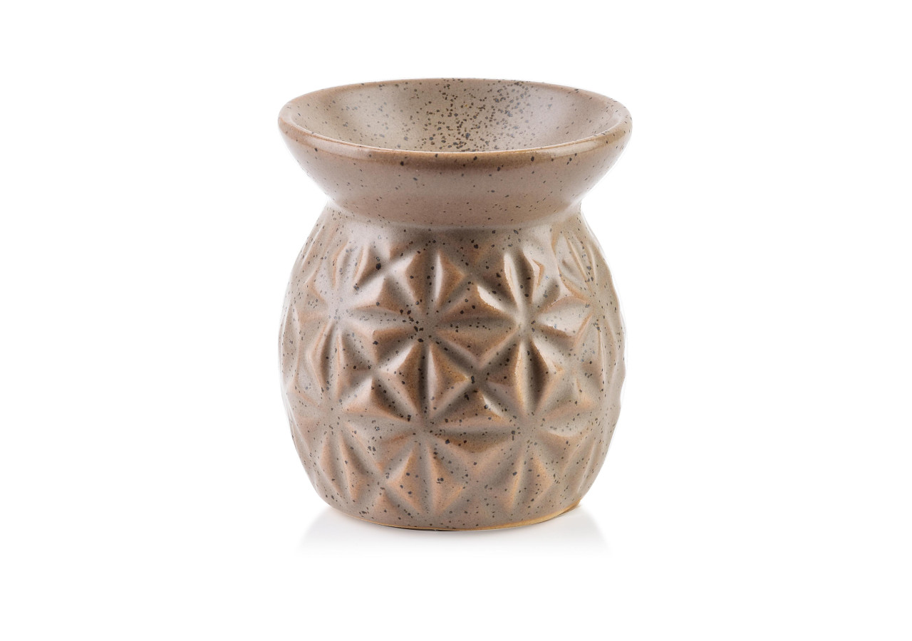 Brûleur d'huiles essentielles - Céramique 6,5x6,5xh7,5cm - HTTP2766 - Mondex