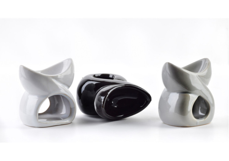 Brûleur d'huile parfumée - Céramique 7,5 x 5 x 8 cm - HTTP3046 - Mondex 2