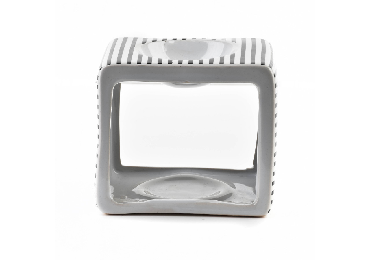 Brûleur d'huiles essentielles - Céramique 9,5x7,5xh8,5cm - HTTP3244 - Mondex
