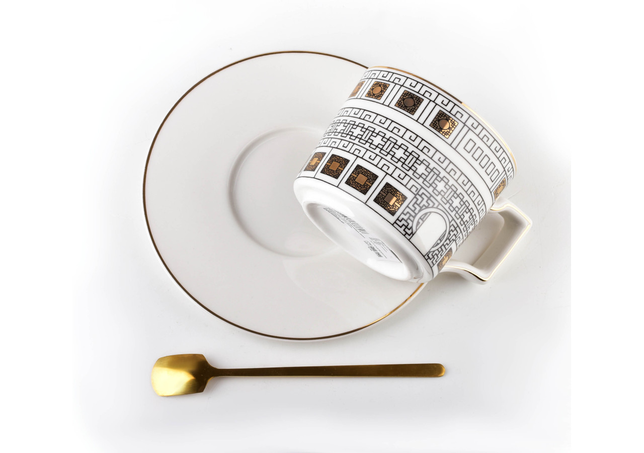 Tasse OTIS avec Soucoupe - 220ml - HTPL8628-PROM - Affekdesign By Mondex