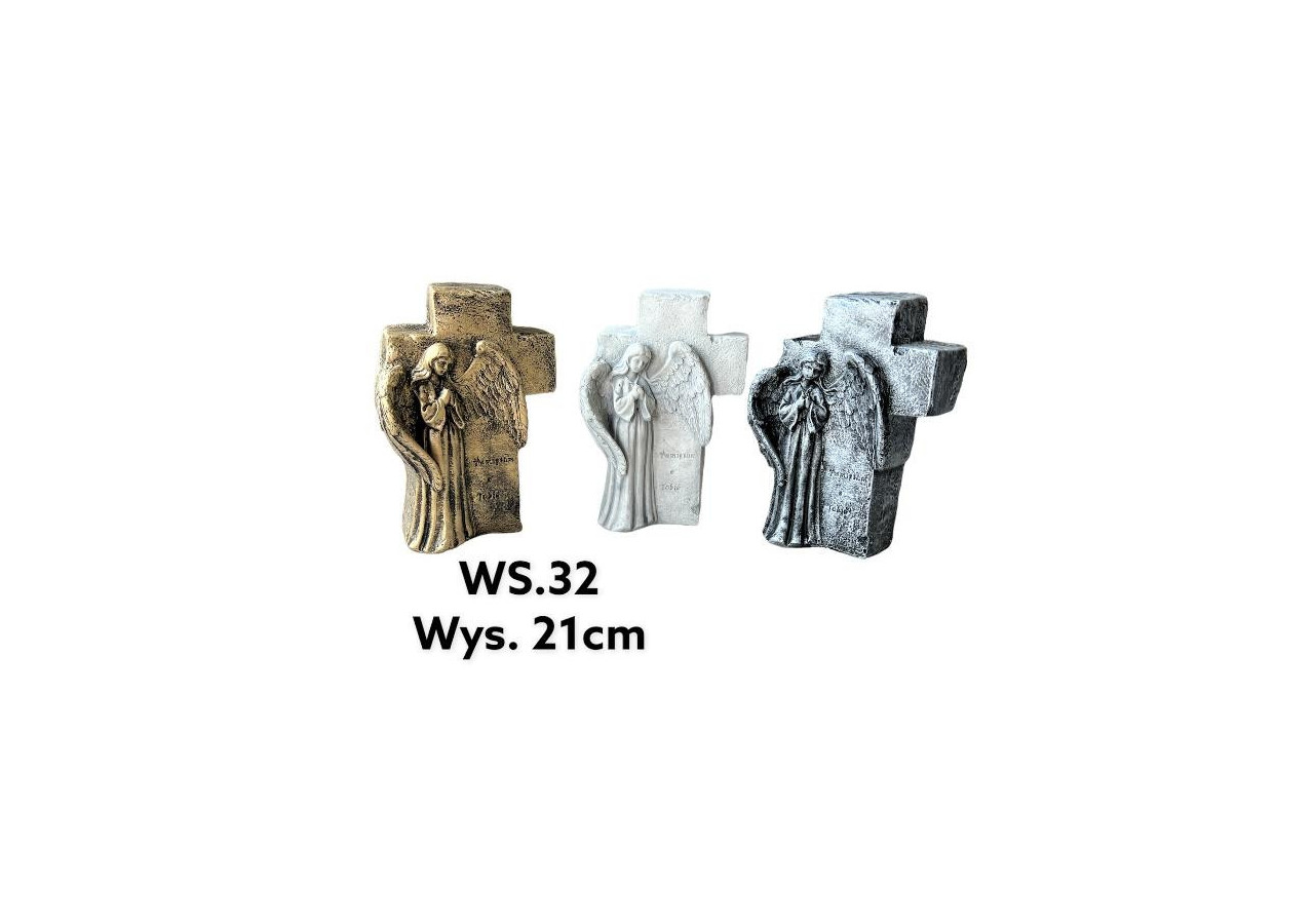 Figurine Ange Doré - 8x14x22cm - HTC0866-PROM - Mondex