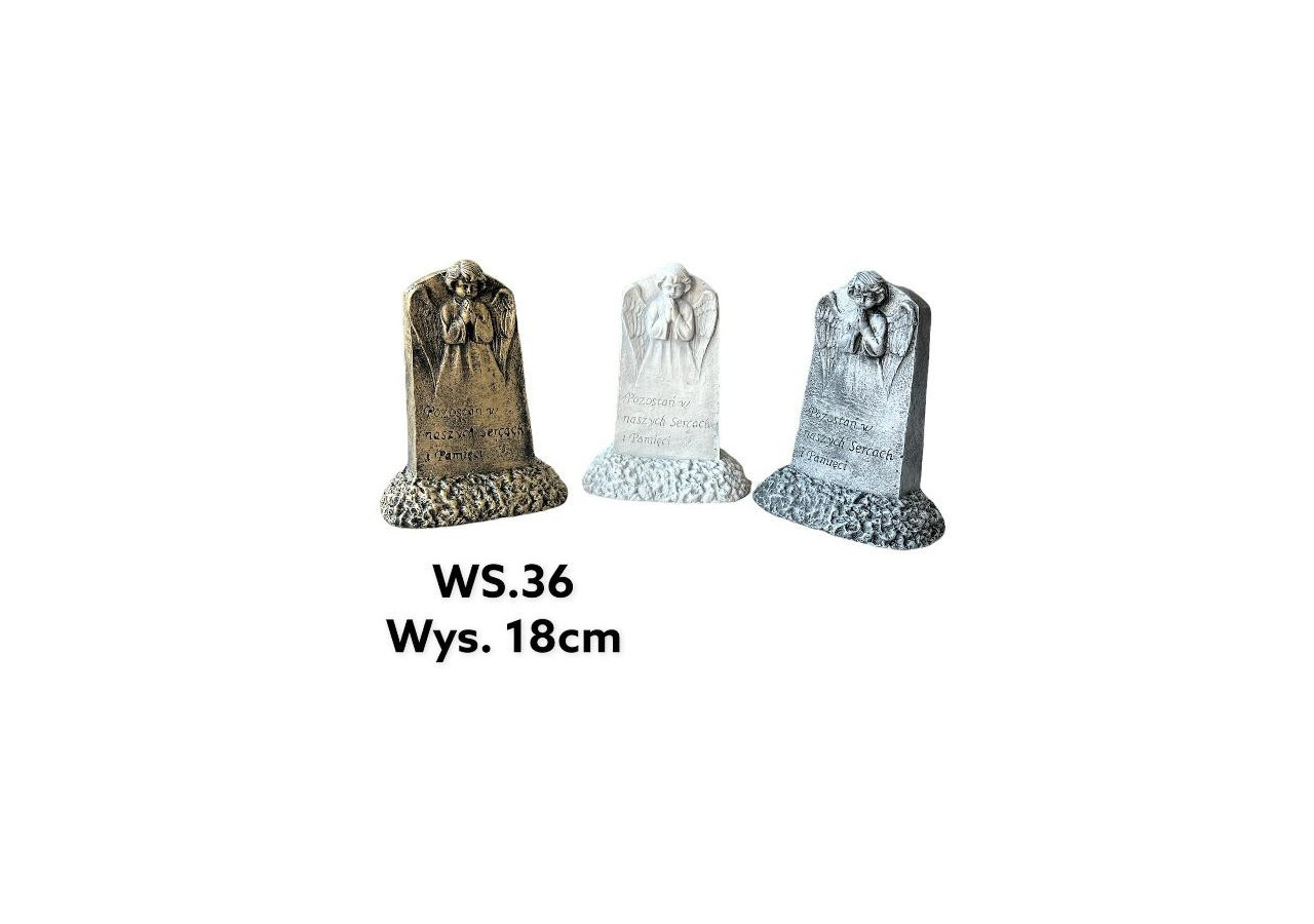 Figurine d'Ange sur Socle - 7x14,5x18cm en Argent - HTC0903-PROM - Mondex