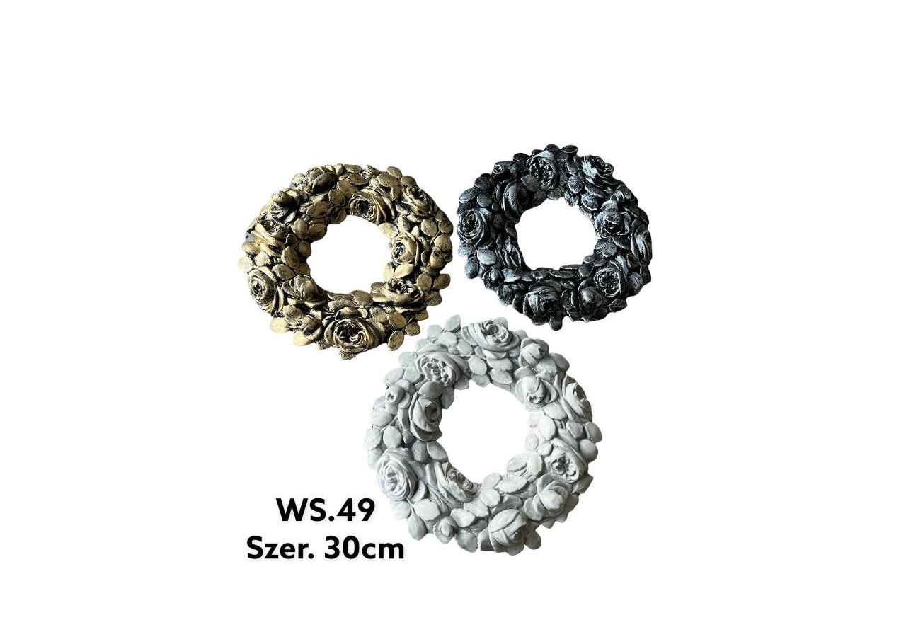 Couronne Décorative - 30x30x3cm en Gris - HTC1030-PROM - Mondex