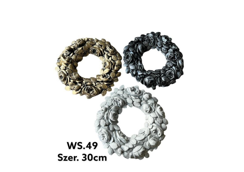 Couronne Décorative - 30x30x3cm en Gris - HTC1030-PROM - Mondex