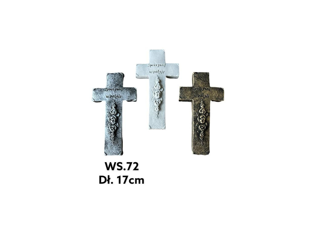 Figurine Croix - Dimensions 9x16,5x2cm en doré - HTC1207-PROM - Mondex