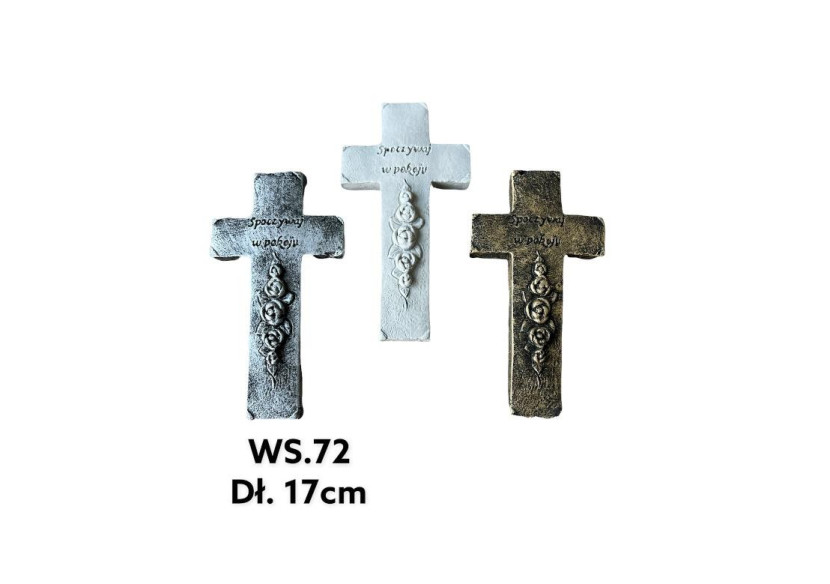 Figurine Croix - Dimensions 9x16,5x2cm en doré - HTC1207-PROM - Mondex