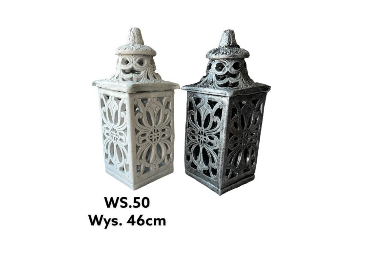 Lampion Précieux - Dimensions 18,5x18,5xh50cm en doré - HTC3027-PROM - Mondex