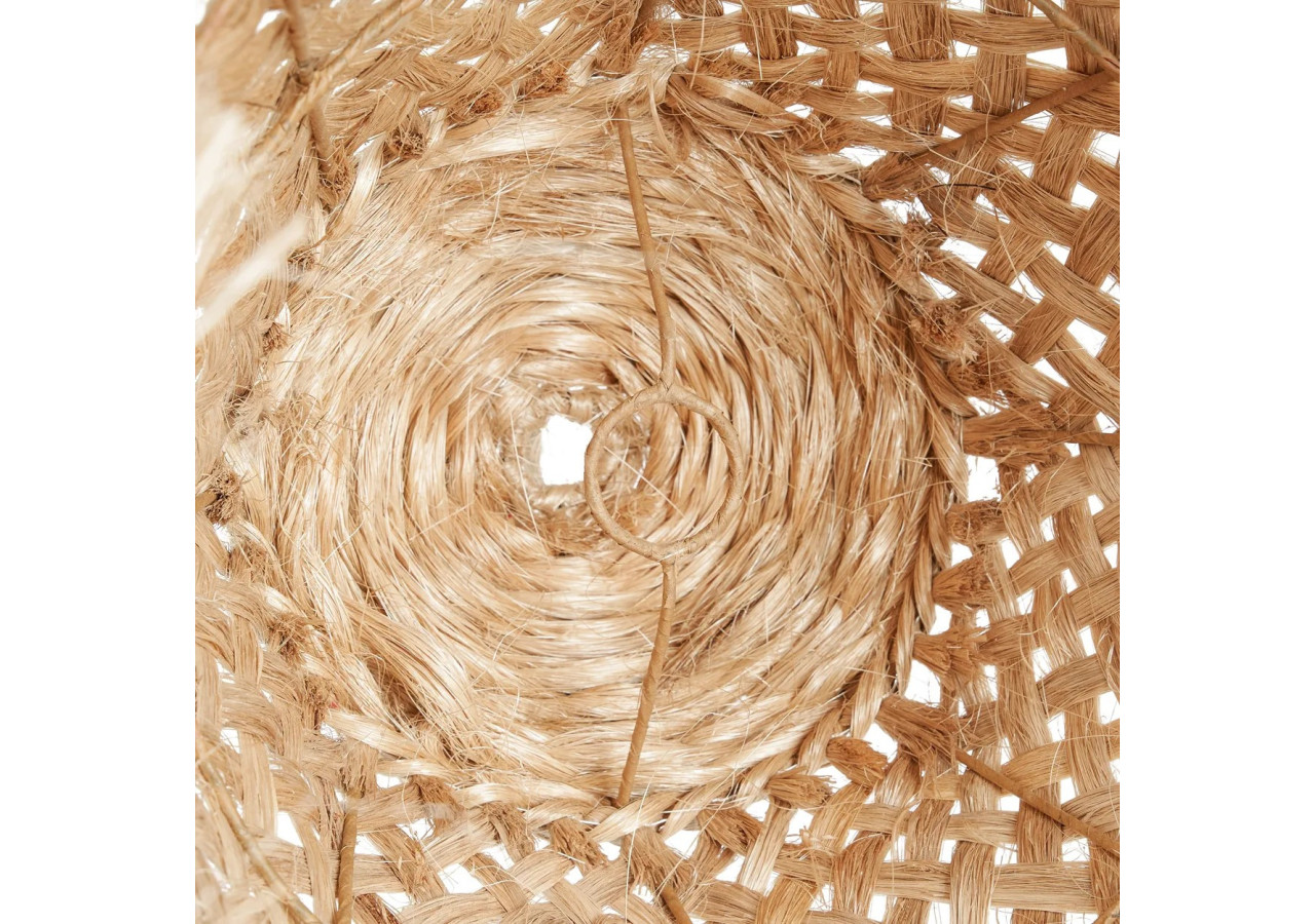 Suspension Méduse Abaca - Élégance côtière naturelle - JAWAL004N-M - Bazar Bizar