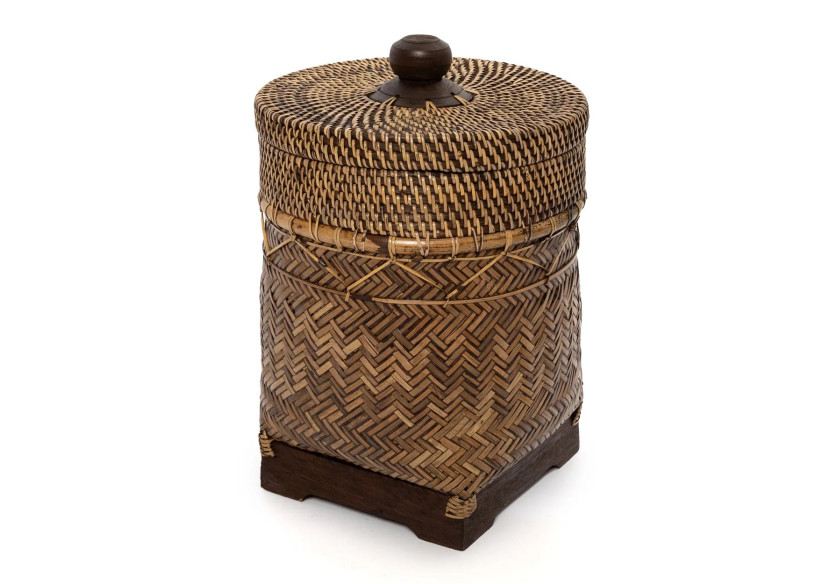 Panier de Salle de Bain - Tissage en Rattan Naturel - BAGE019NBr - Bazar Bizar