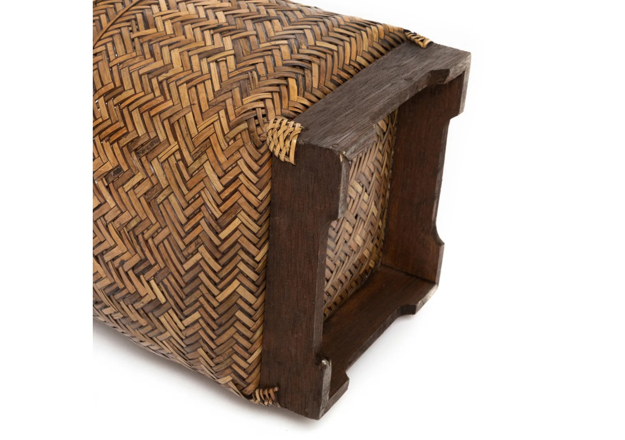 Panier de Salle de Bain - Tissage en Rattan Naturel - BAGE019NBr - Bazar Bizar
