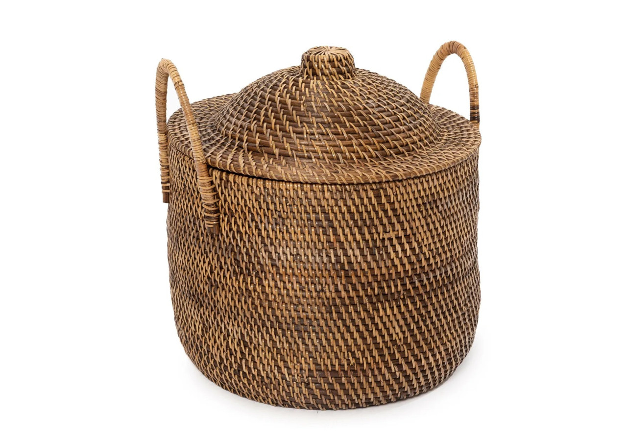Panier avec Poignées Coloniales - Rattan Naturel - BAGE017NBr - Bazar Bizar