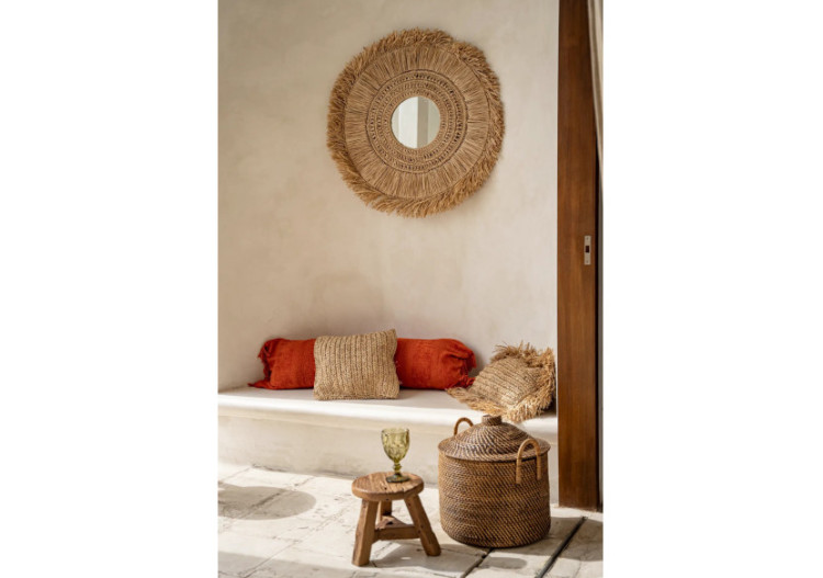 Panier avec Poignées Coloniales - Rattan Naturel - BAGE017NBr - Bazar Bizar 2