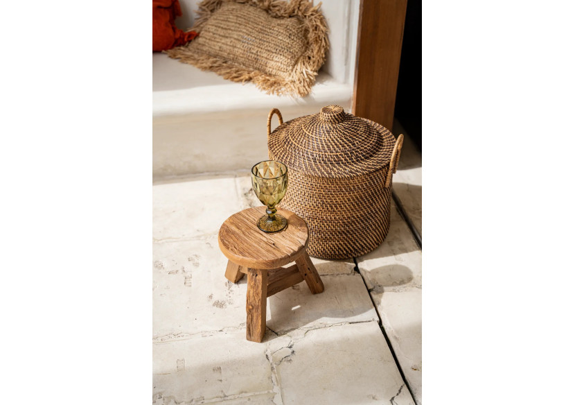 Panier avec Poignées Coloniales - Rattan Naturel - BAGE017NBr - Bazar Bizar