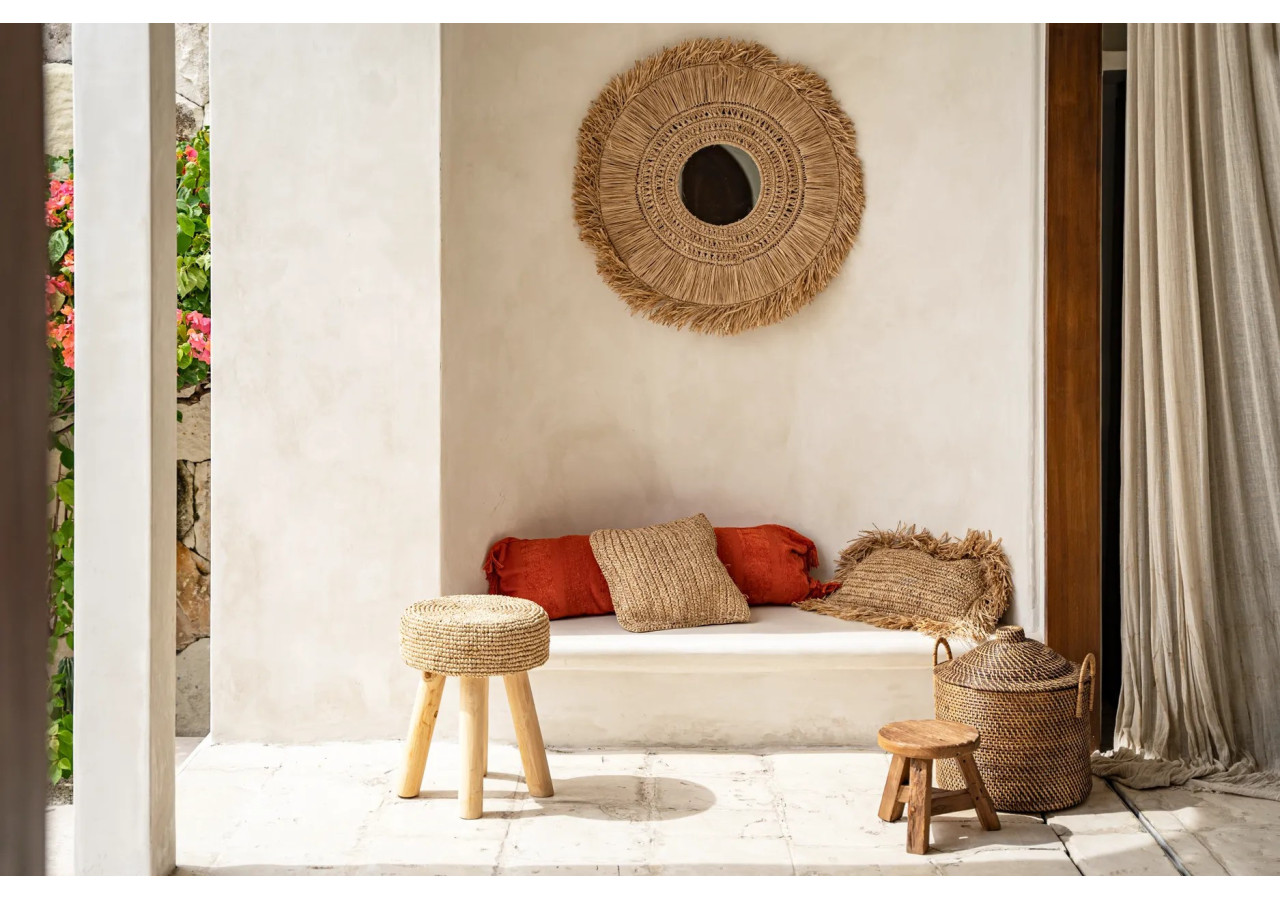 Panier avec Poignées Coloniales - Rattan Naturel - BAGE017NBr - Bazar Bizar