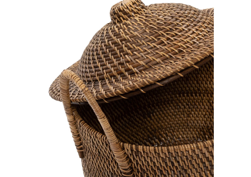 Panier avec Poignées Coloniales - Rattan Naturel - BAGE017NBr - Bazar Bizar