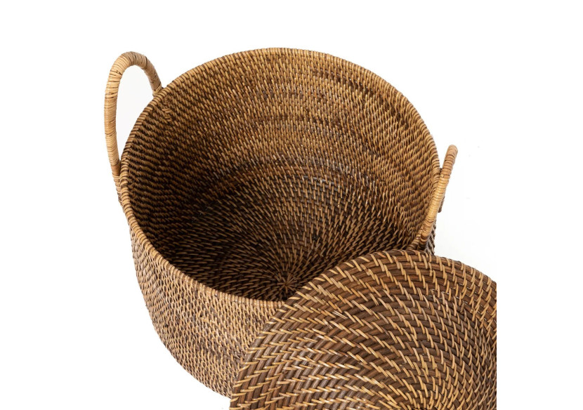 Panier avec Poignées Coloniales - Rattan Naturel - BAGE017NBr - Bazar Bizar