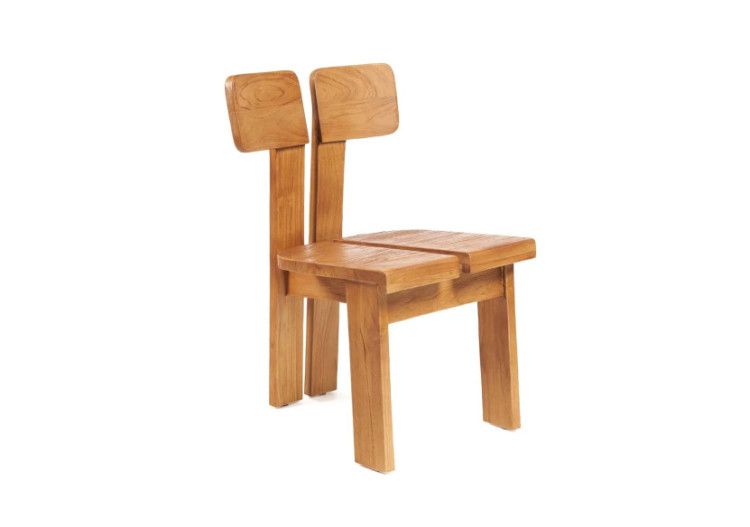 Chaise de Salle à Manger Sama Sama - Finition Naturelle - JANAF002N - Bazar Bizar