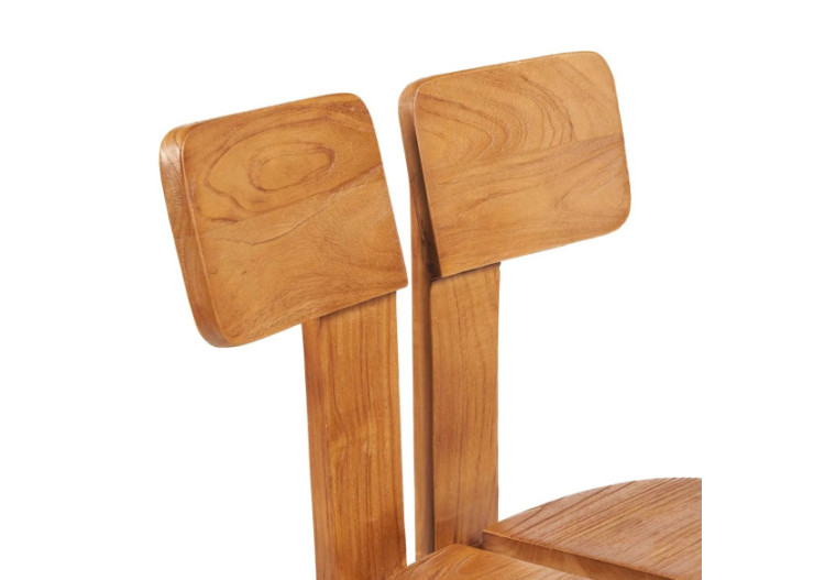 Chaise de Salle à Manger Sama Sama - Finition Naturelle - JANAF002N - Bazar Bizar 2