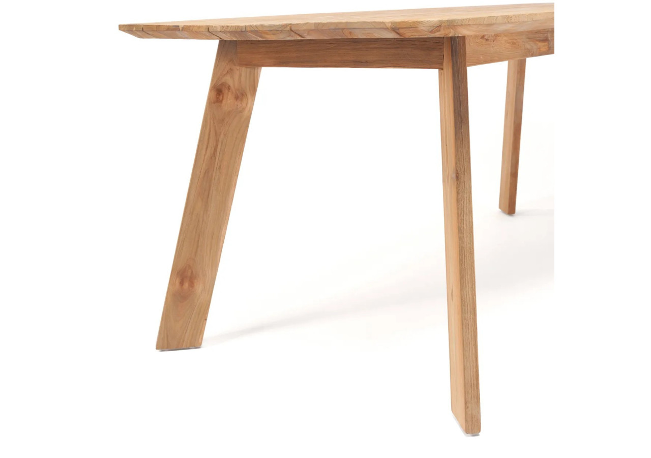 Table à manger Tutuala - Teck recyclé et design pratique - JAKAY003N-200 - Bazar Bizar