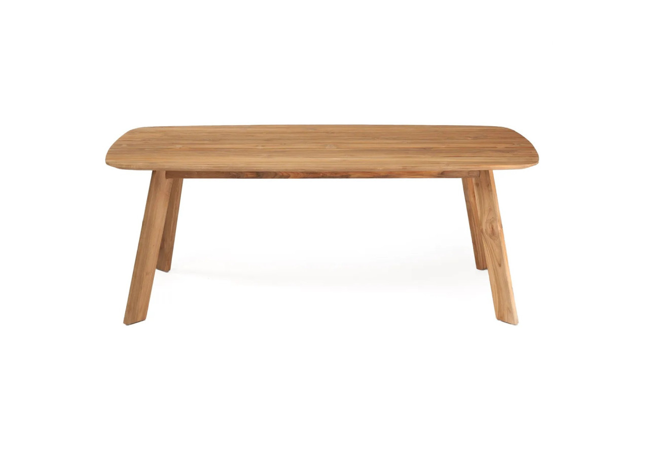Table à manger Tutuala - Teck recyclé et design pratique - JAKAY003N-200 - Bazar Bizar