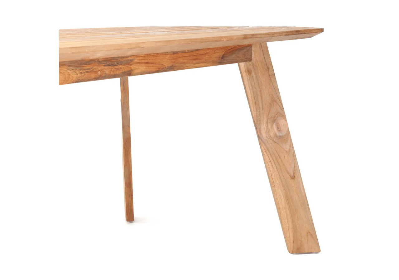 Table à manger Tutuala - Teck recyclé et design pratique - JAKAY003N-200 - Bazar Bizar