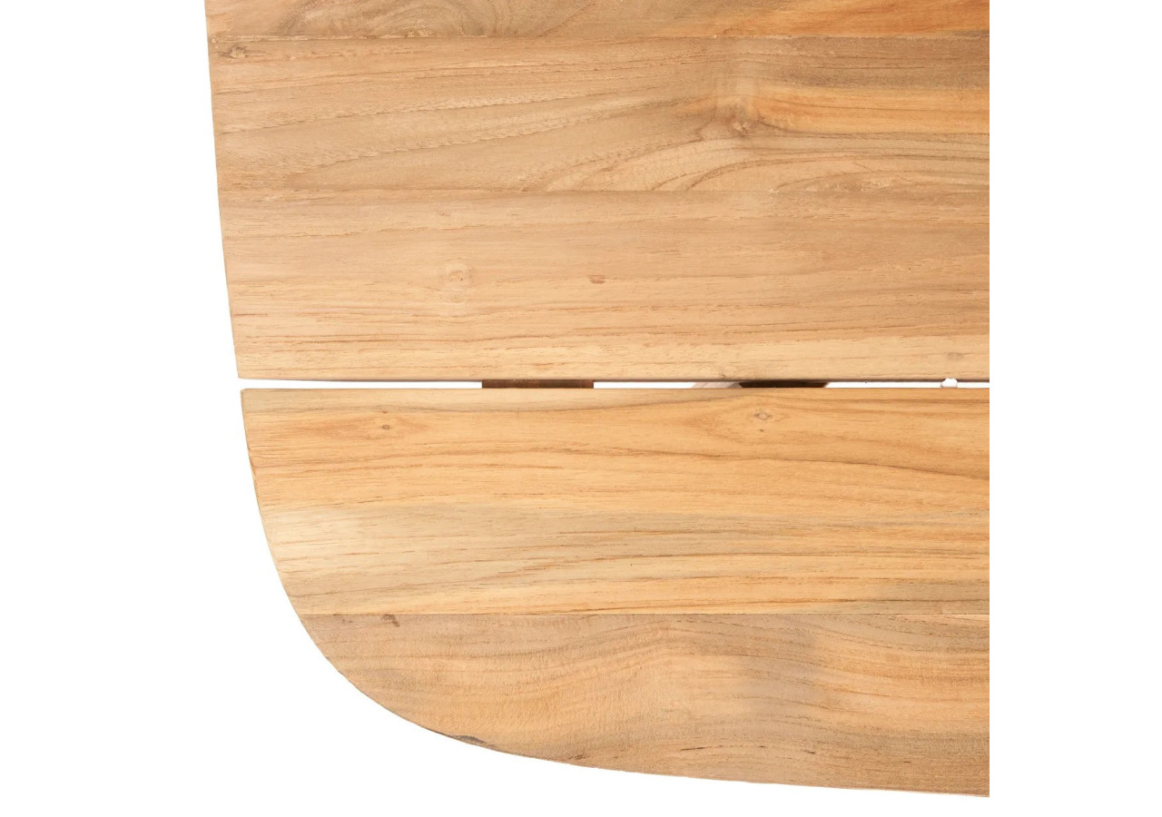 Table à manger Tutuala - Teck recyclé et design pratique - JAKAY003N-200 - Bazar Bizar