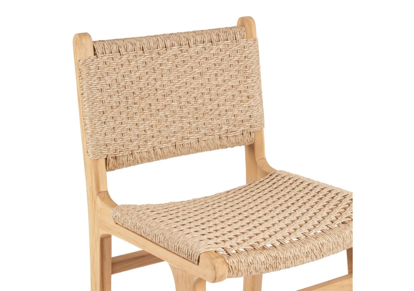 Tabouret de bar Meno - Teck écologique et confort - JAECOL012N - Bazar Bizar Tabouret de bar Meno - Teck écologique et confort - JAECOL012N - Bazar Bizar