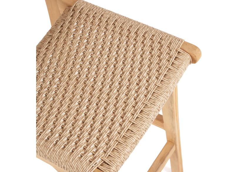 Tabouret de bar Meno - Teck écologique et confort - JAECOL012N - Bazar Bizar Tabouret de bar Meno - Teck écologique et confort - JAECOL012N - Bazar Bizar