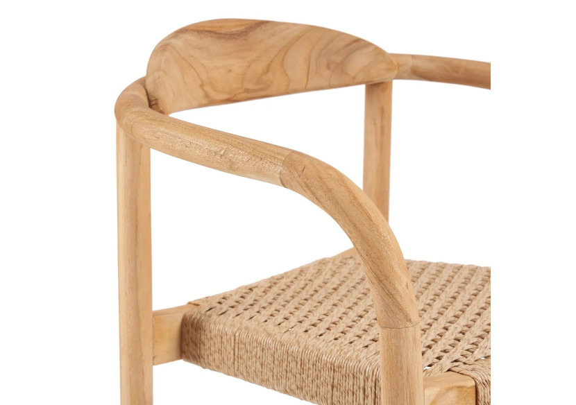 Chaise de salle à manger Amaya - Naturel - extérieur - JAECOL014N - Bazar Bizar