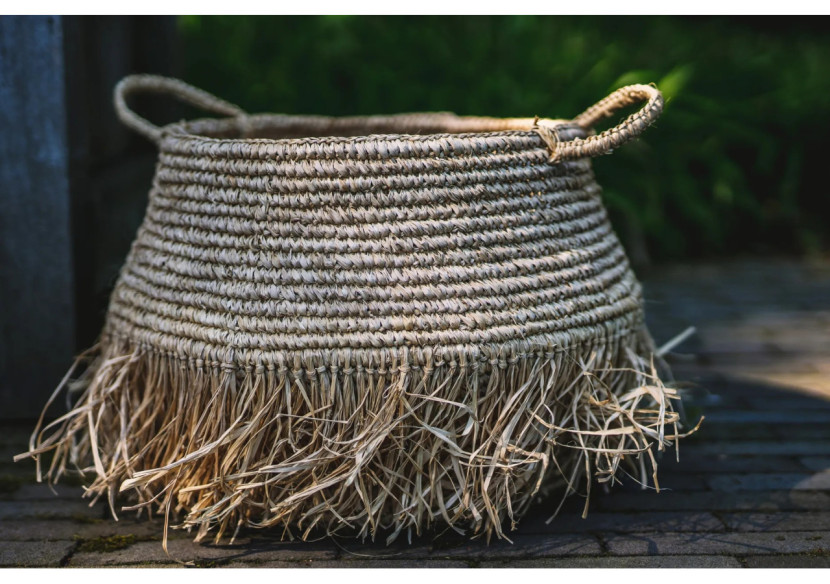 Baskets Deluxe Raffia - Naturel - Grande taille - JACA028N-L - Bazar Bizar Baskets Deluxe Raffia - Naturel - Grande taille - JACA028N-L - Bazar Bizar