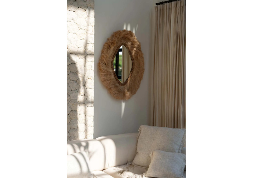 Miroir La Duchessa - Grand miroir naturel inspiré de la royauté - JAHOK002N-L - Bazar Bizar