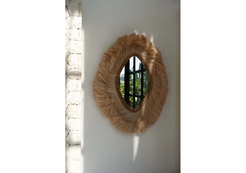 Miroir La Duchessa - Grand miroir naturel inspiré de la royauté - JAHOK002N-L - Bazar Bizar