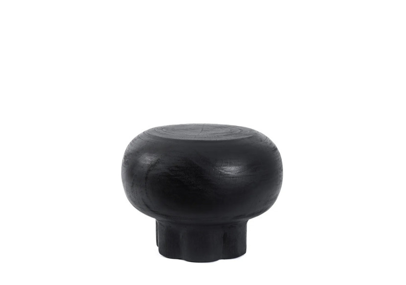 Table basse TUTUP - Bois suar noir au design inspiré des méduses - JANAF015B - Bazar Bizar