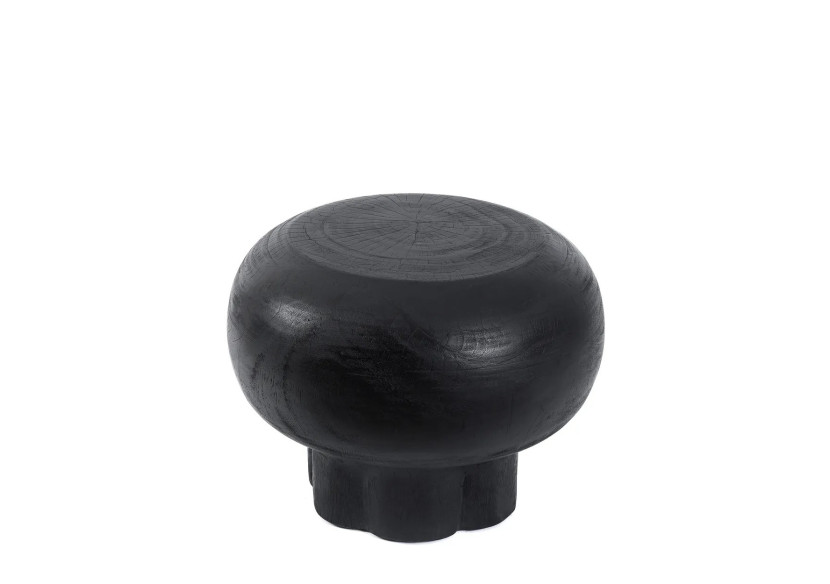 Table basse TUTUP - Bois suar noir au design inspiré des méduses - JANAF015B - Bazar Bizar