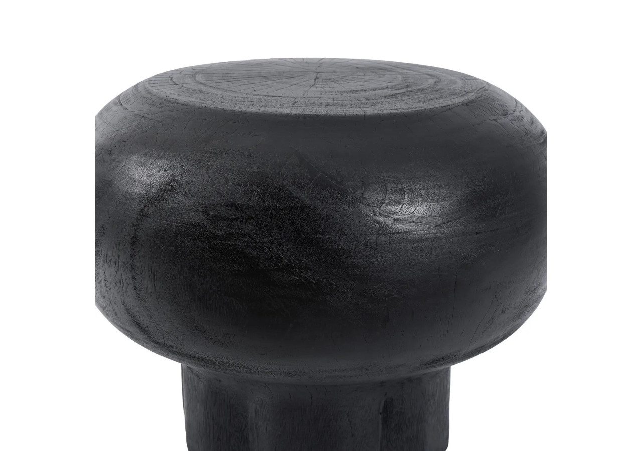 Table basse TUTUP - Bois suar noir au design inspiré des méduses - JANAF015B - Bazar Bizar