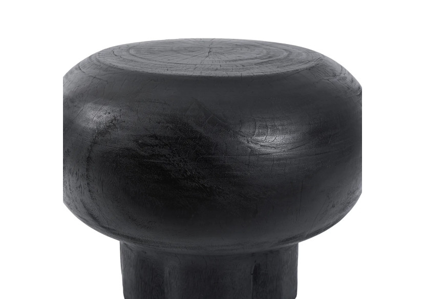 Table basse TUTUP - Bois suar noir au design inspiré des méduses - JANAF015B - Bazar Bizar