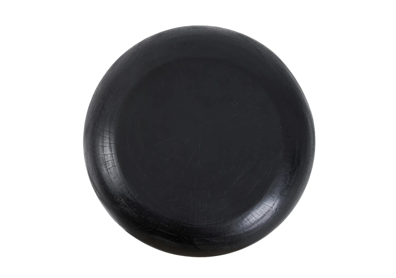 Table basse TUTUP - Bois suar noir au design inspiré des méduses - JANAF015B - Bazar Bizar